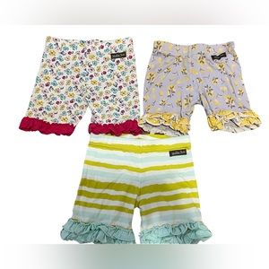 Matilda Jane Ruffle Shorties Bundle - Size 6 (3 Pairs)